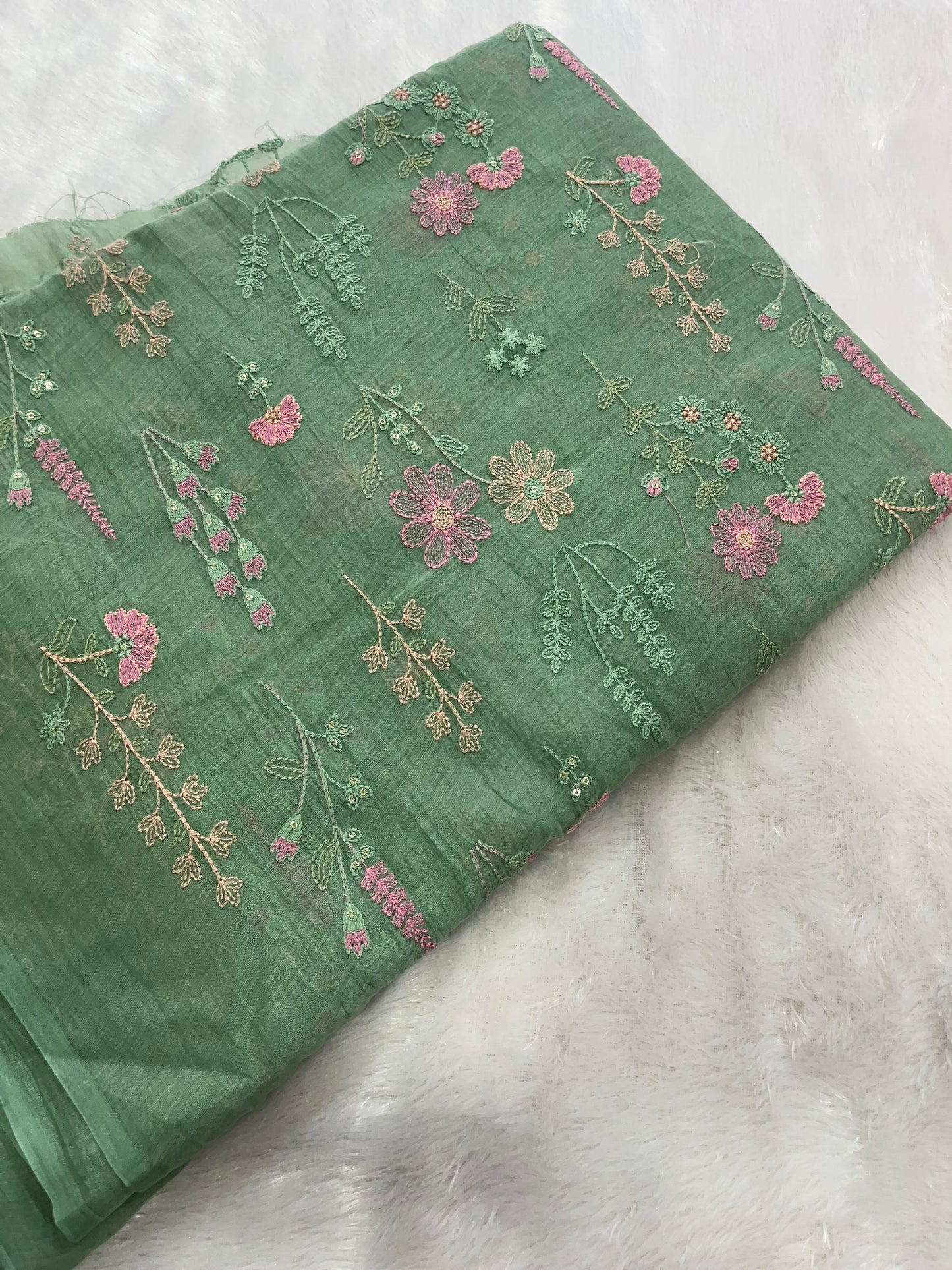 PURE MUL CHANDERI FABRIC