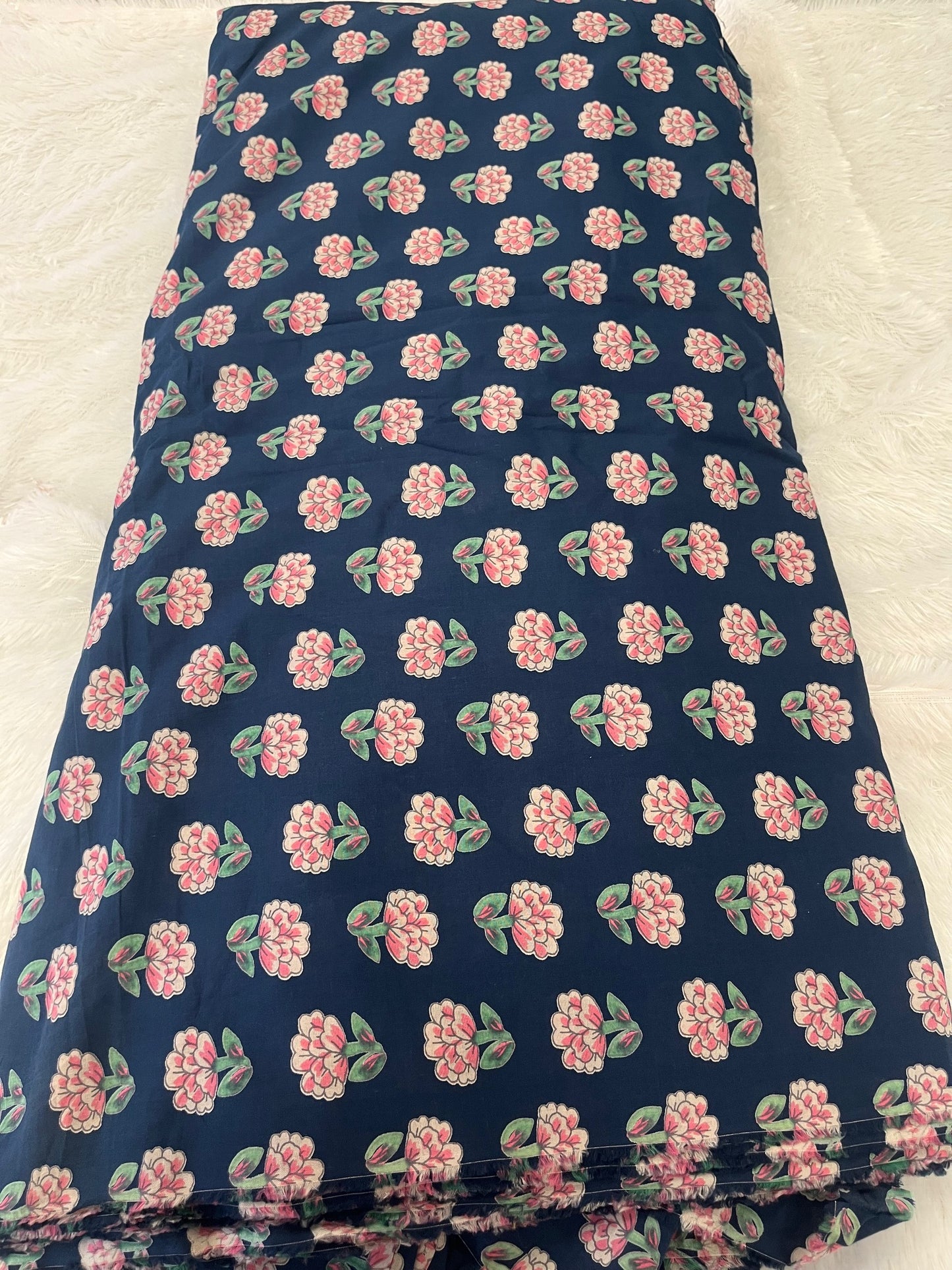 BLUE SHADE COTTON FABRIC
