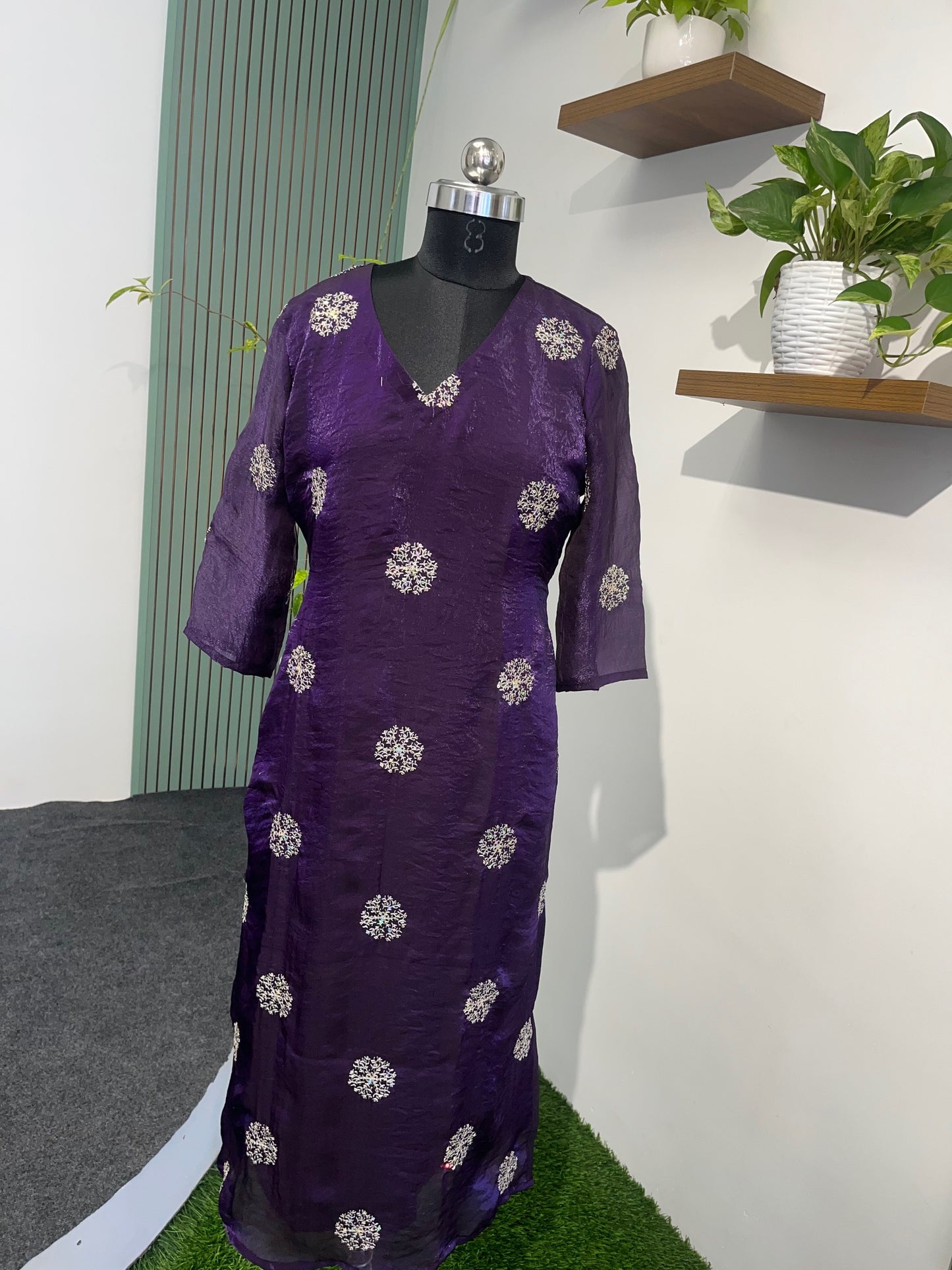 fendi silk aline frock