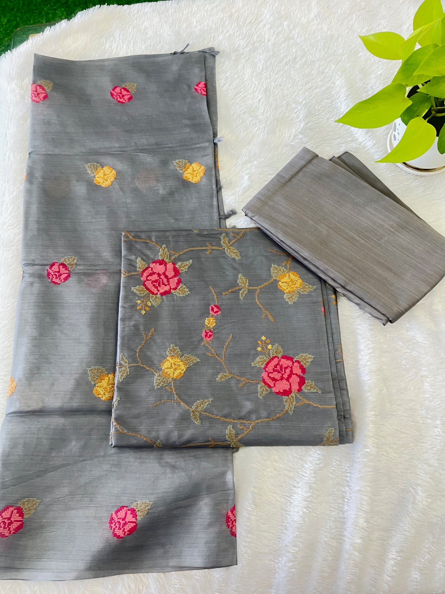 TUSSER SILK CHURIDAR MATERIAL