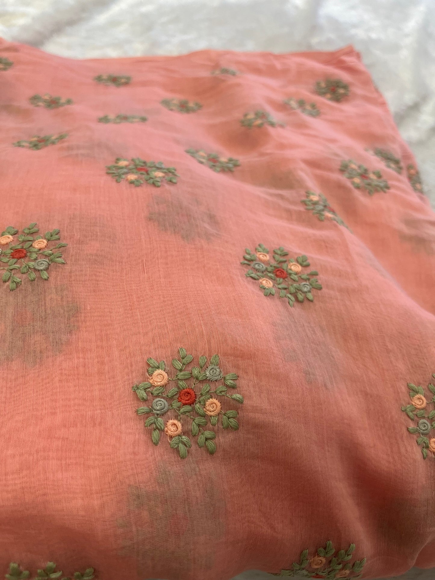 PURE MUL CHANDERI FABRIC