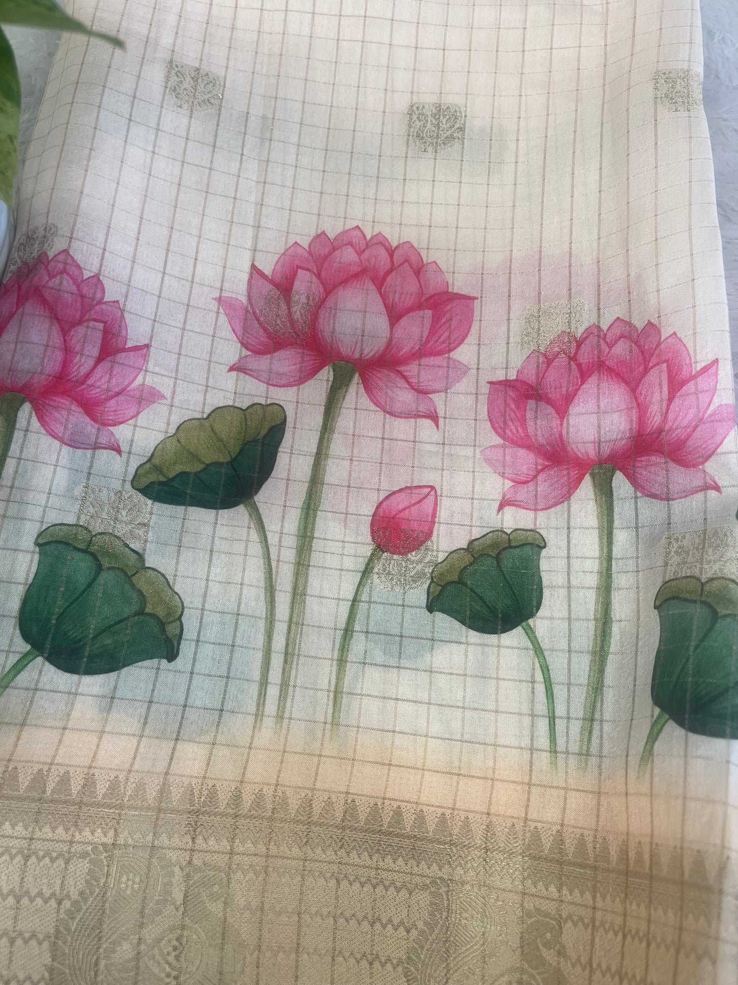 ONAM COLLECTIONS - CHANDERI SILK FABRIC