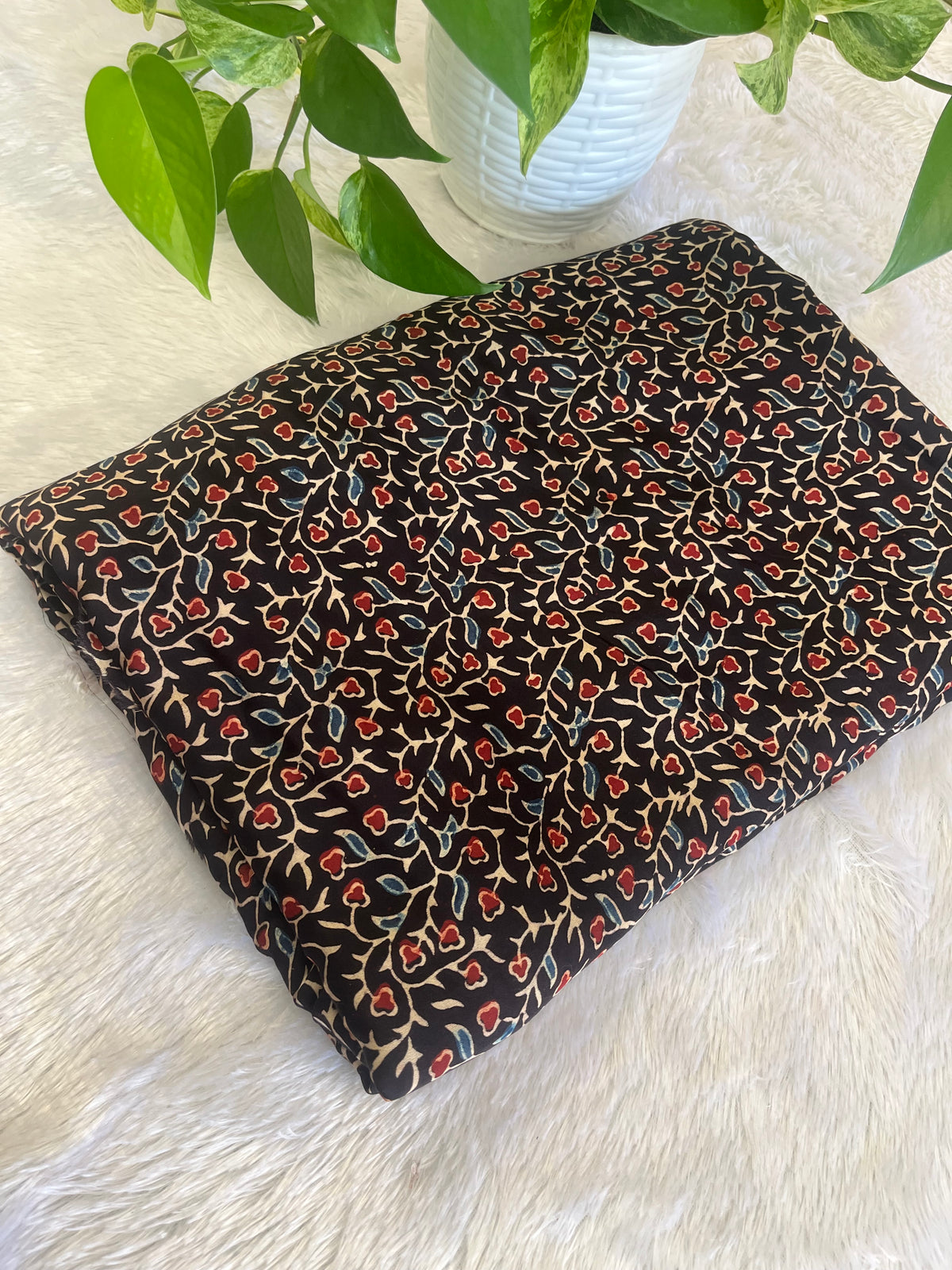 HAND BLOCK MODAL SILK FABRIC