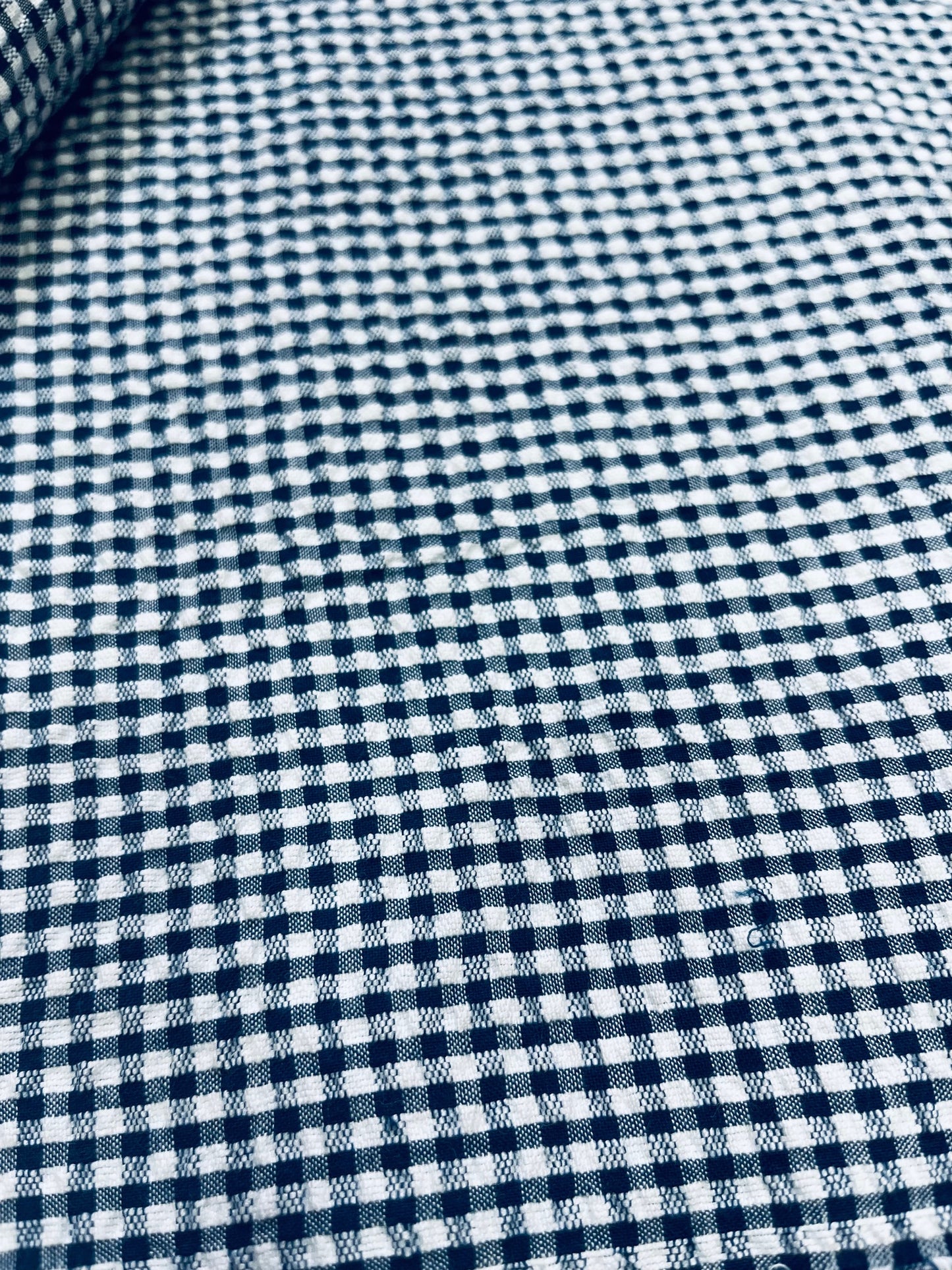 check seersucker fabric