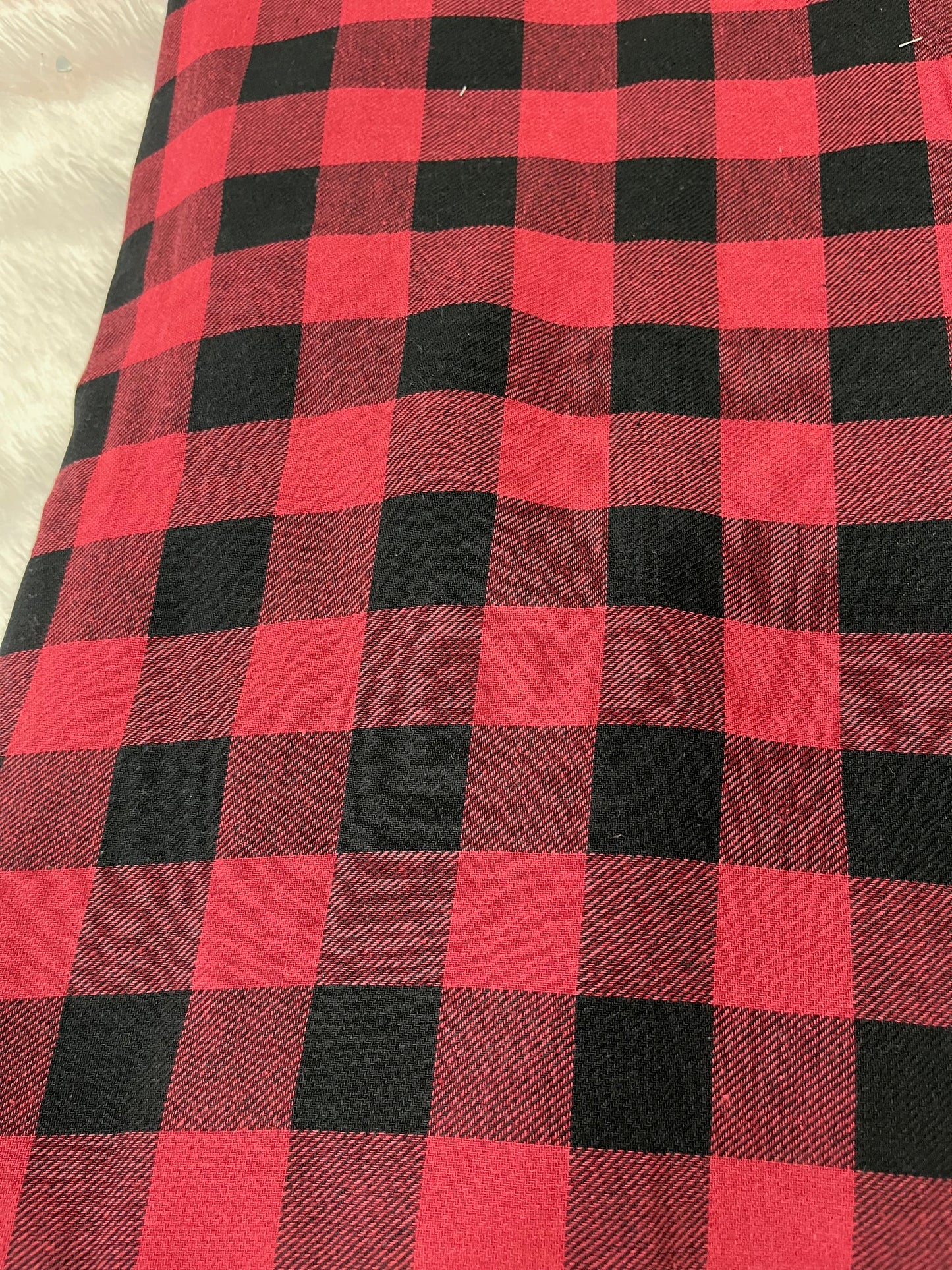 twill check xmas fabric