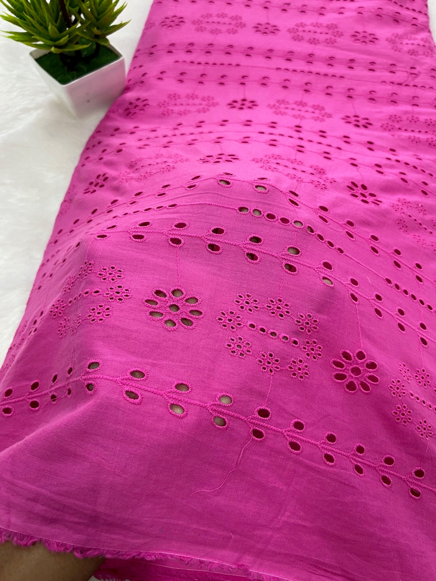 HOT PINK SHADE HACKOBA FABRIC