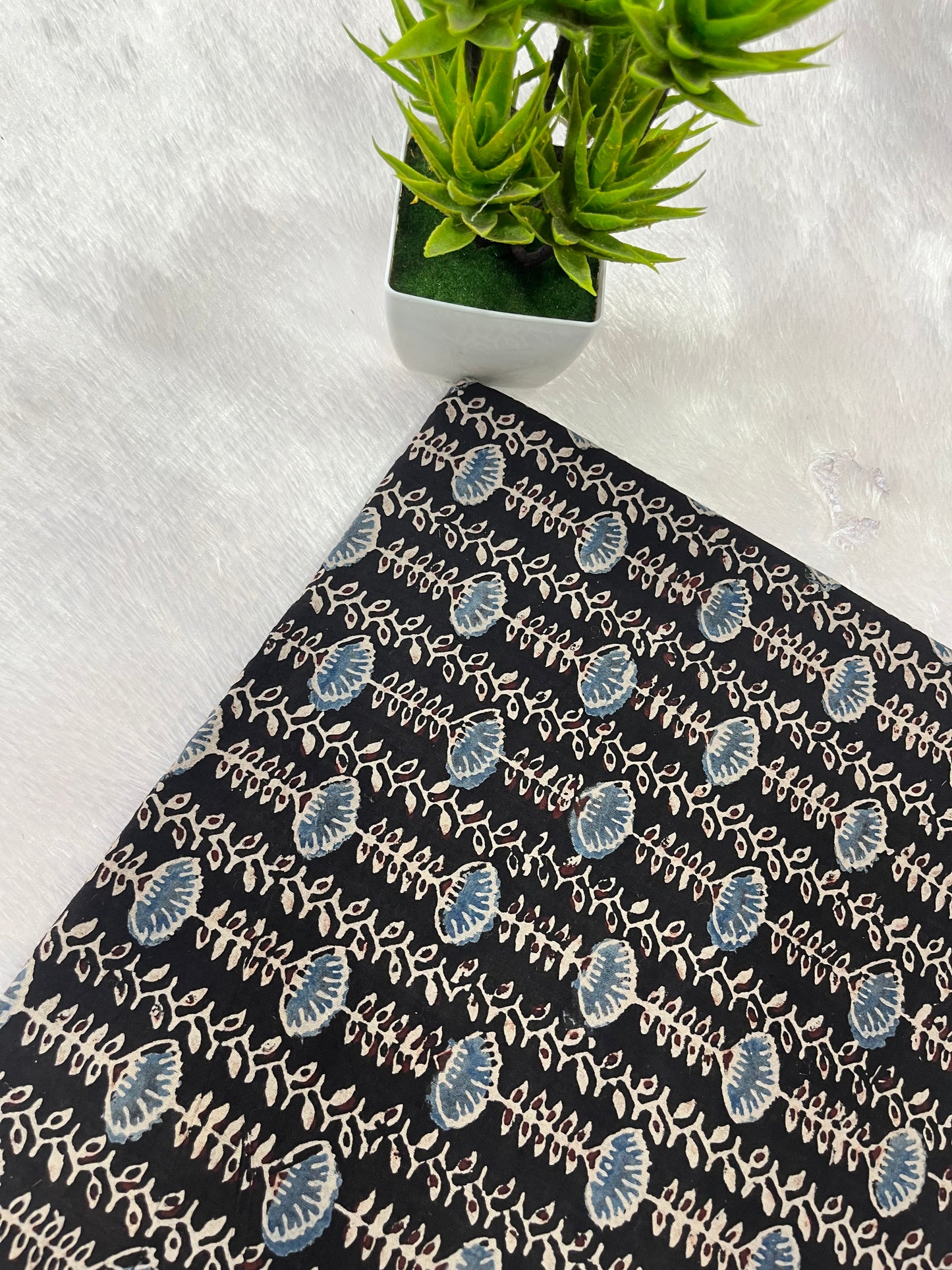 Ajrak natural dye cotton Fabric