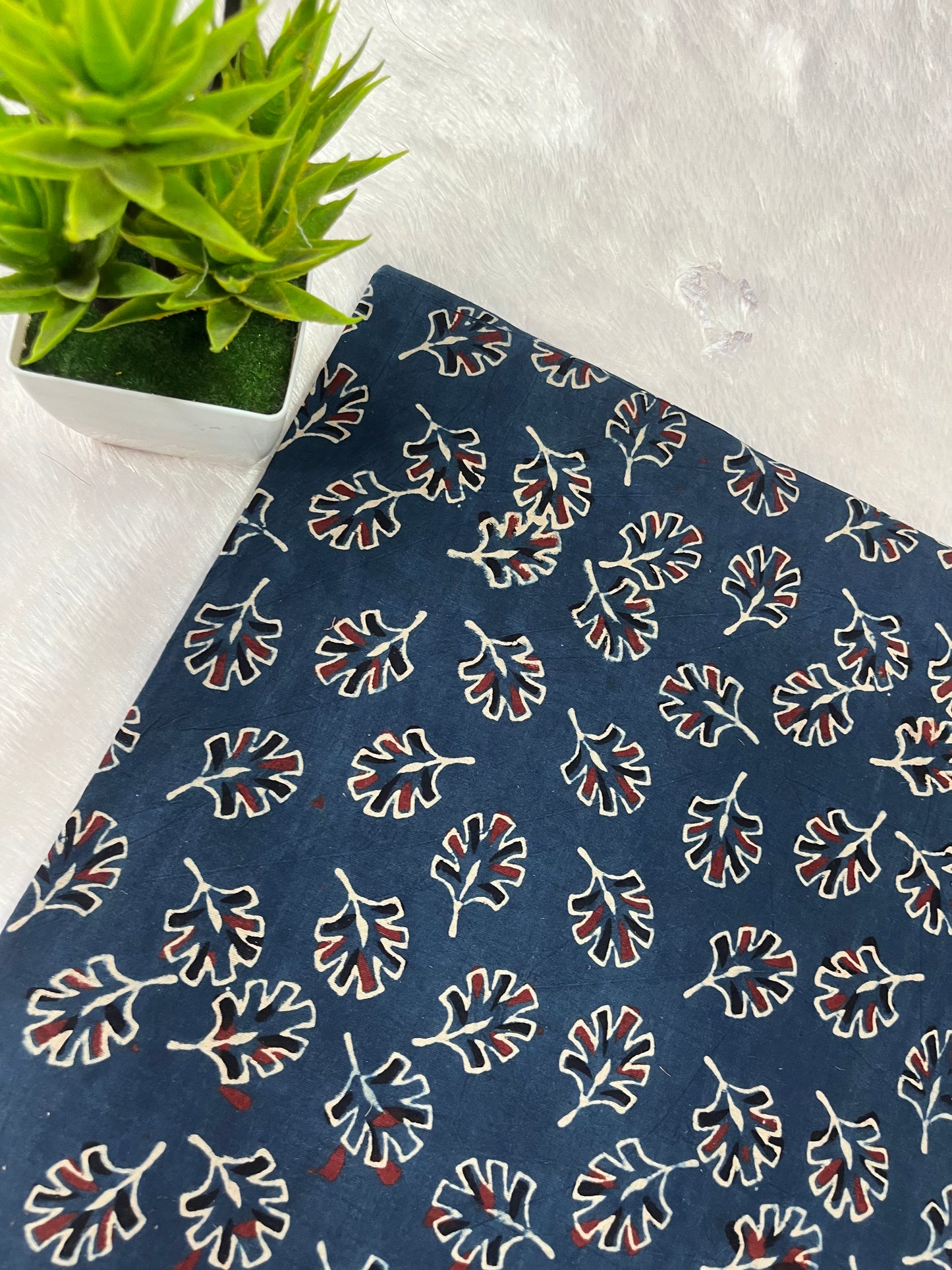 Ajrak natural dye cotton Fabric
