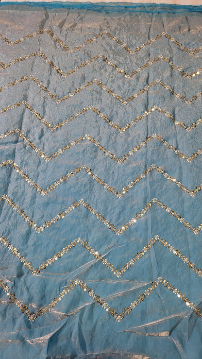 Heavy handworked fendi silk