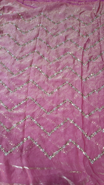 Heavy handworked fendi silk