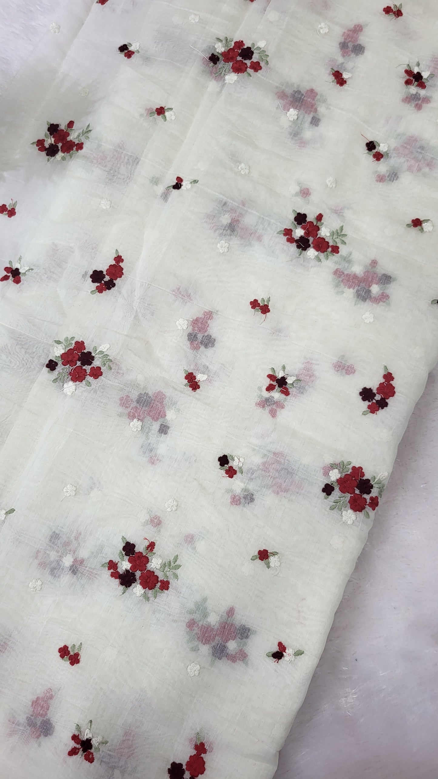 PURE MUL CHANDERI FABRIC