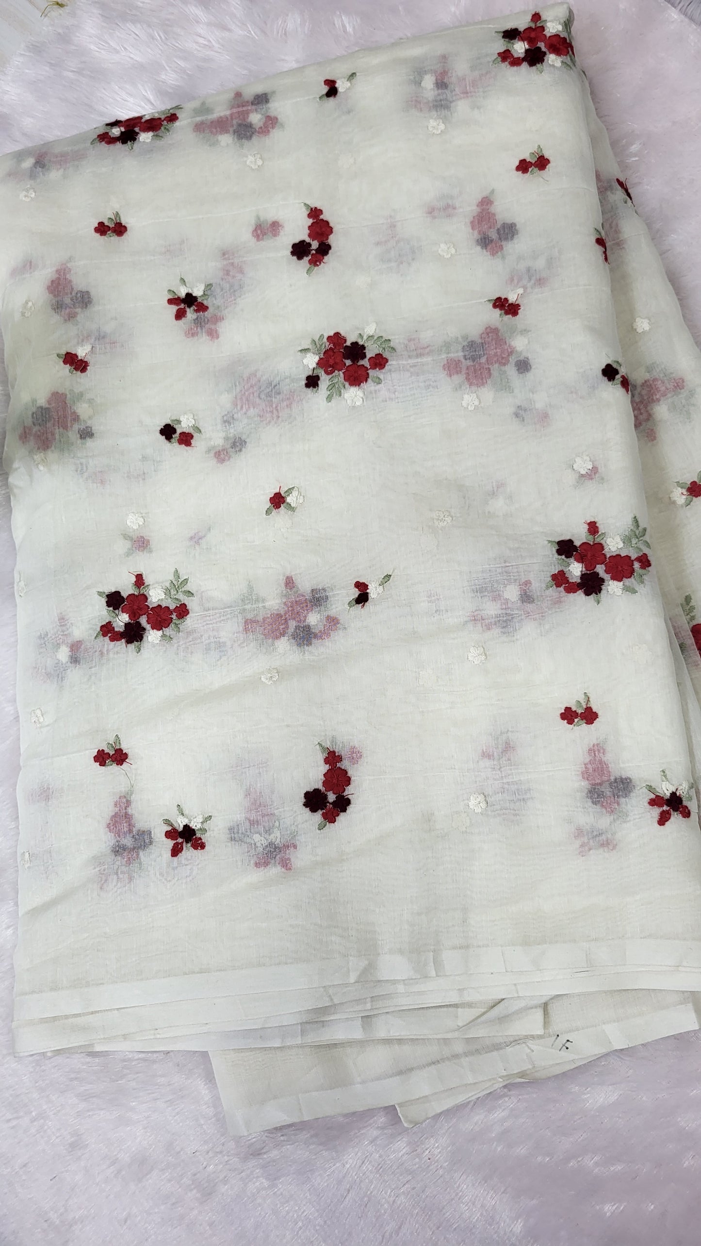 PURE MUL CHANDERI FABRIC