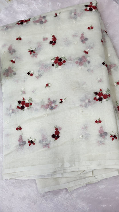 PURE MUL CHANDERI FABRIC