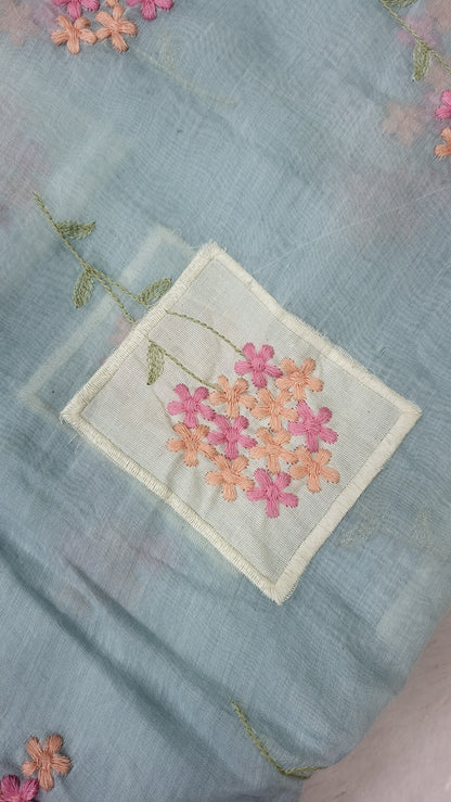 PURE MUL CHANDERI WITH PATCH WORK