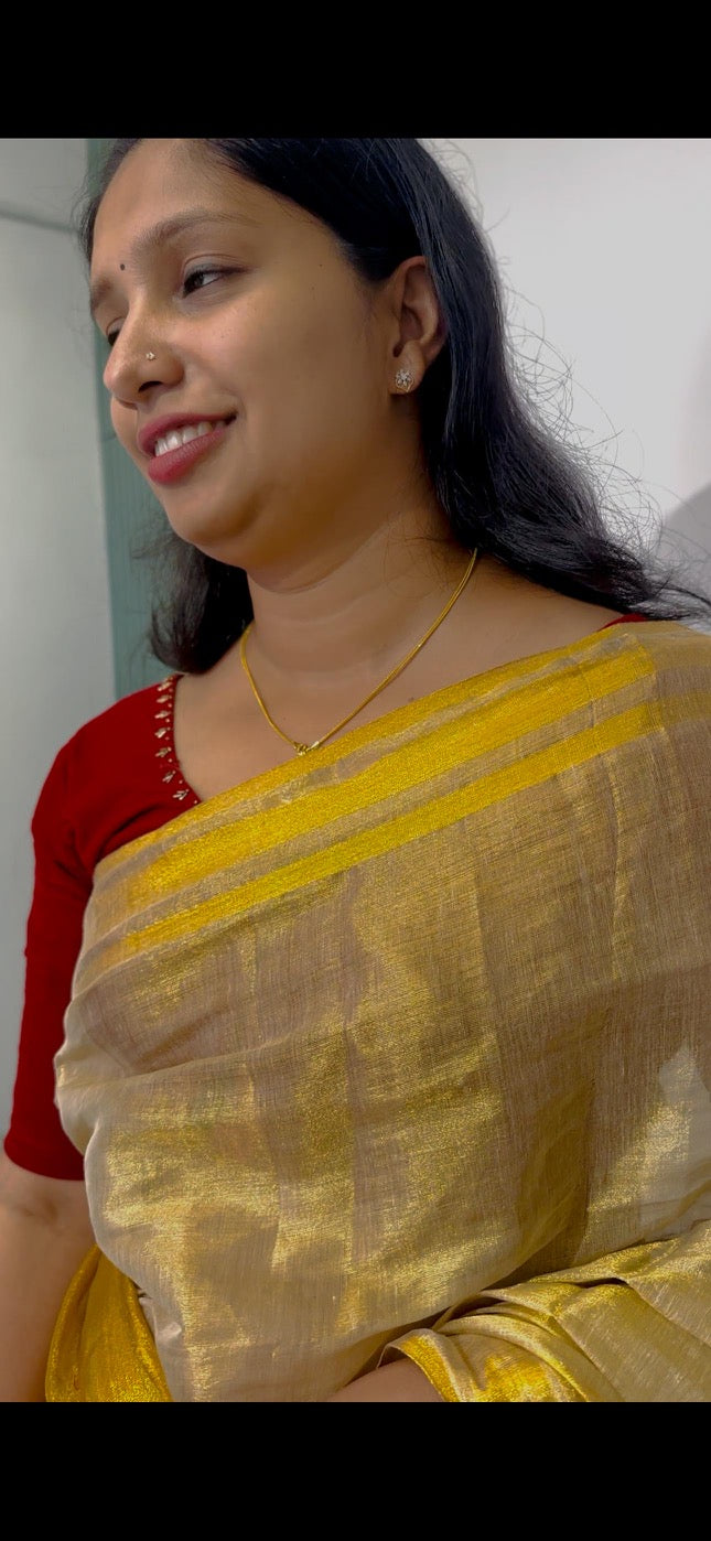 GOLDEN TISSUE SAREE