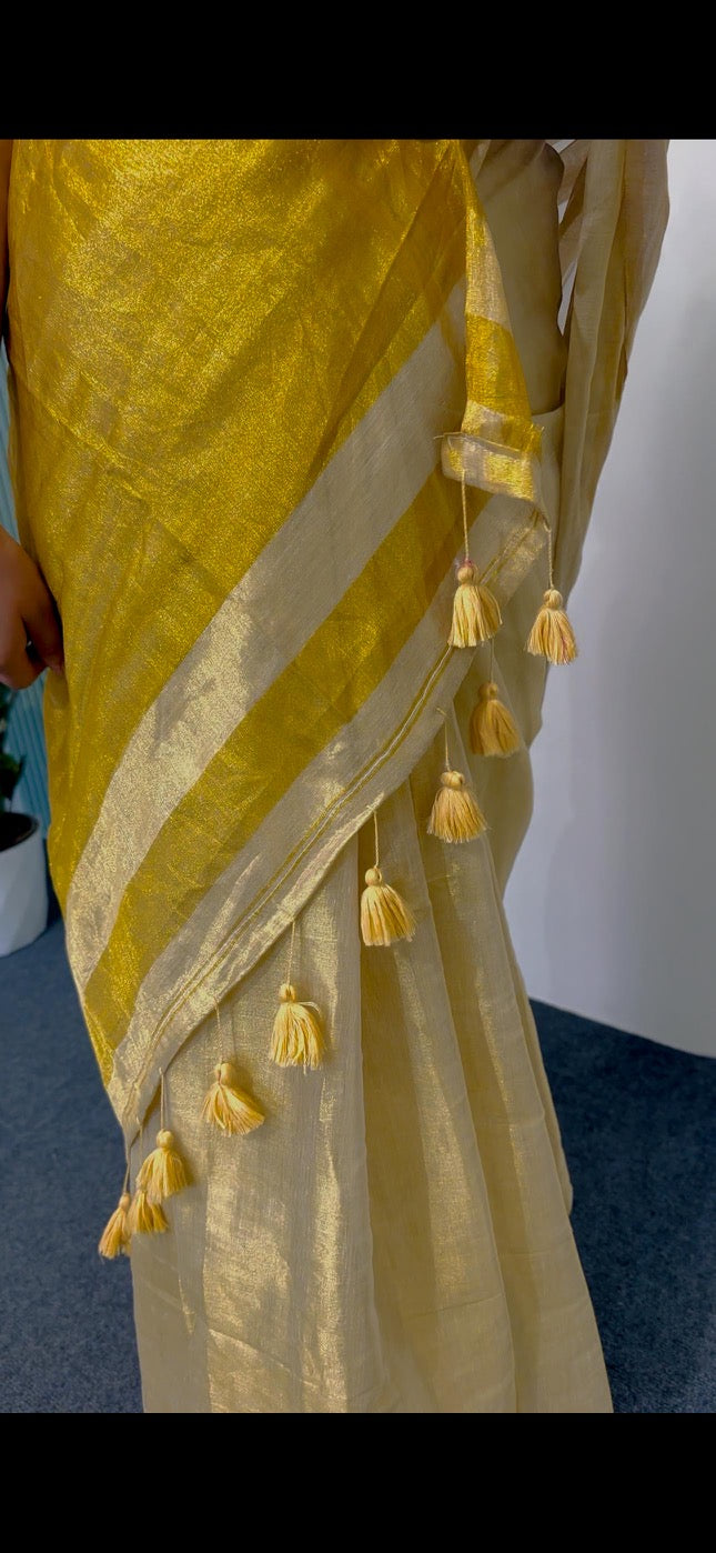 GOLDEN TISSUE SAREE