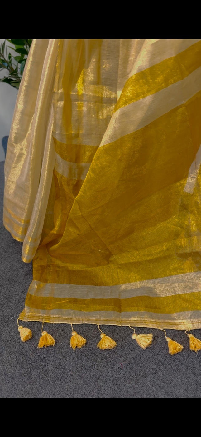 GOLDEN TISSUE SAREE