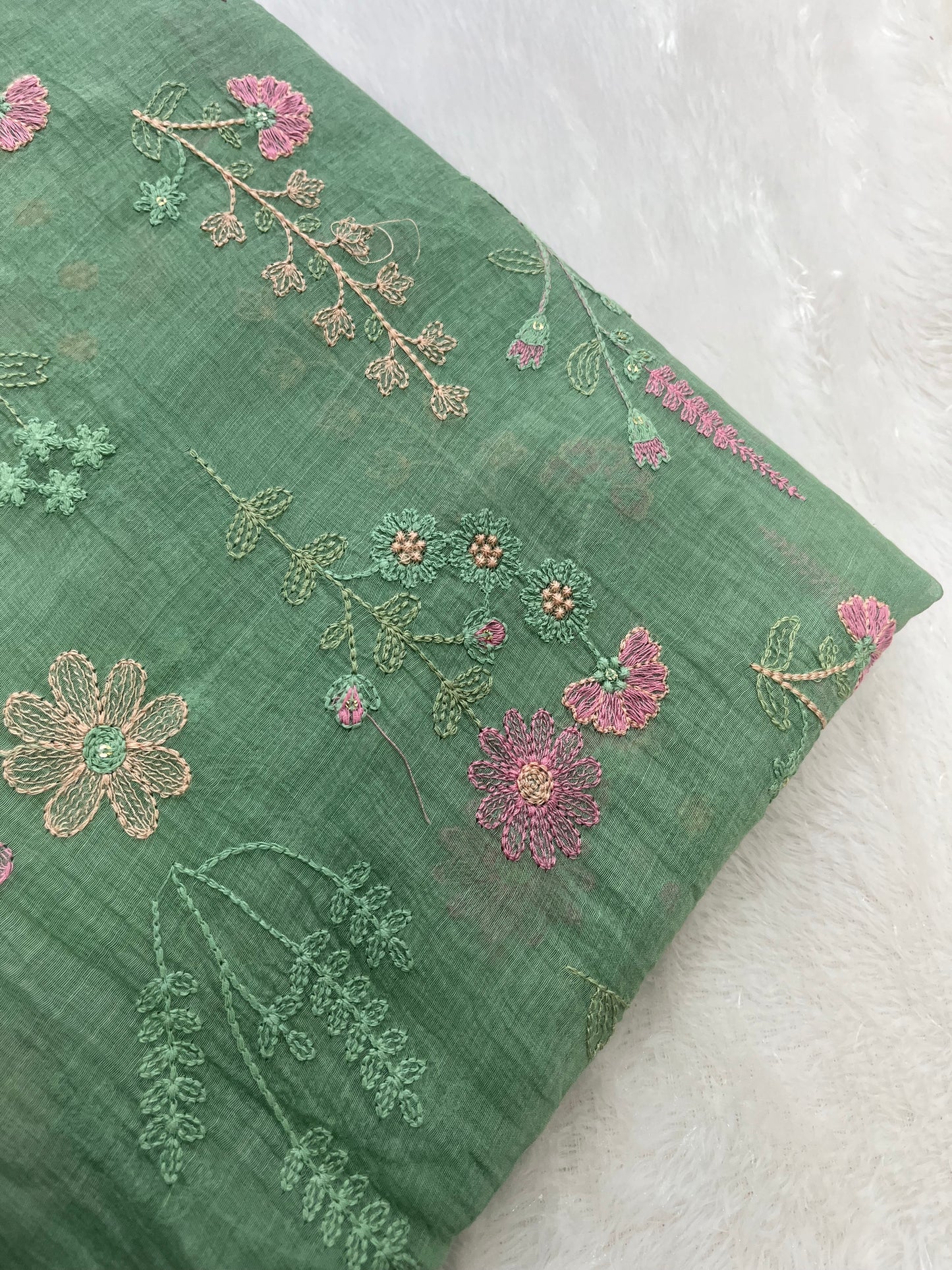 PURE MUL CHANDERI FABRIC