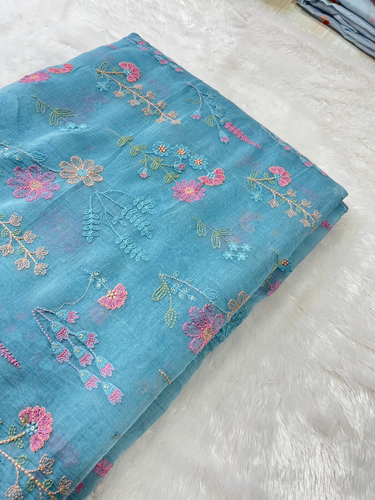 PURE MUL CHANDERI FABRIC