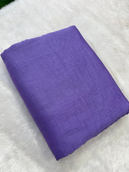 PURE MUL CHANDERI FABRIC (PLAIN)