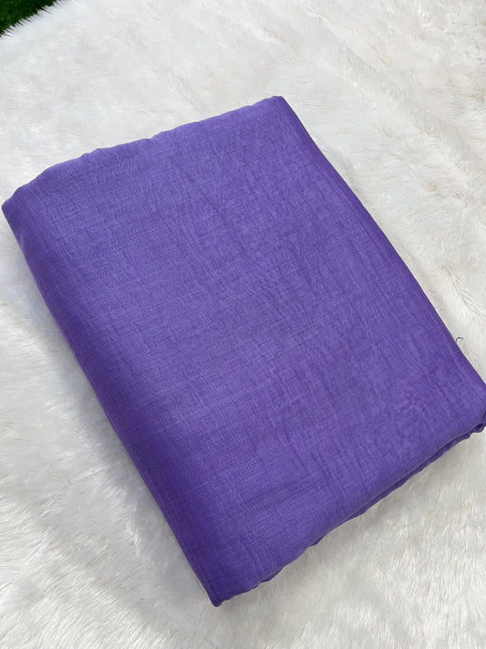 PURE MUL CHANDERI FABRIC (PLAIN)