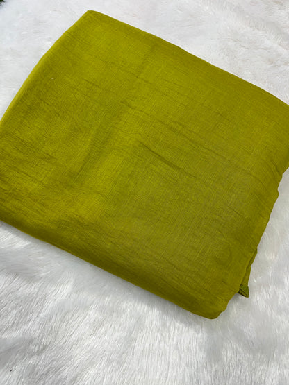 PURE MUL CHANDERI FABRIC (PLAIN)