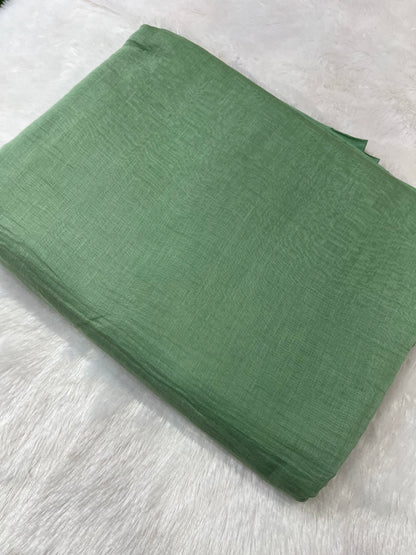 PURE MUL CHANDERI FABRIC (PLAIN)