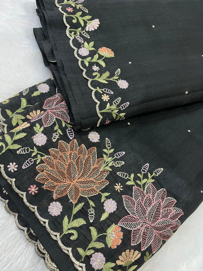 TUSSAR SILK  SAREE