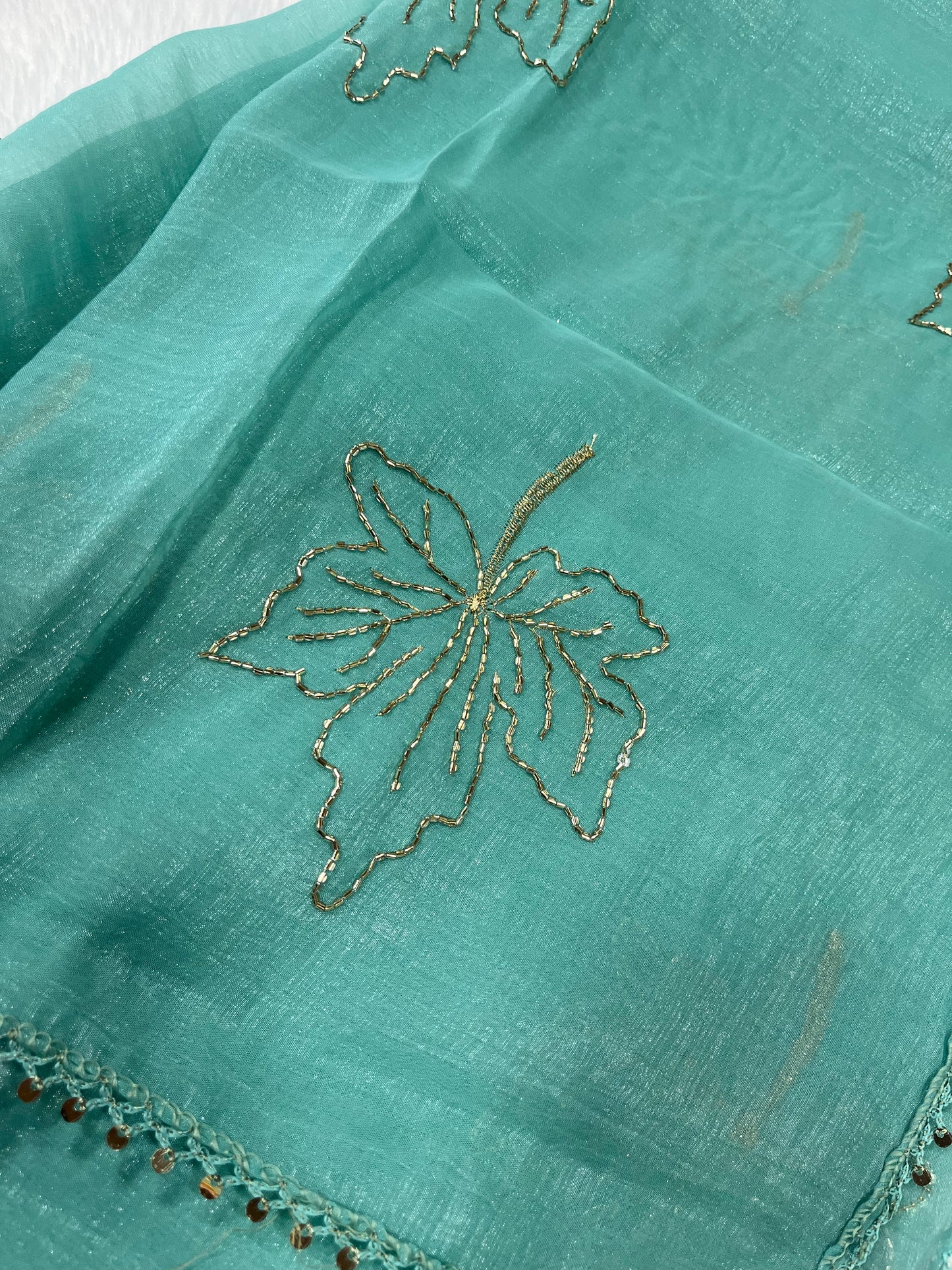 CUT BEADS WORK DUPPATTA