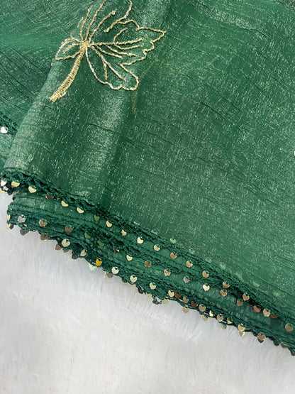 CUT BEADS WORK DUPPATTA