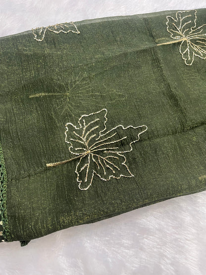 CUT BEADS WORK DUPPATTA
