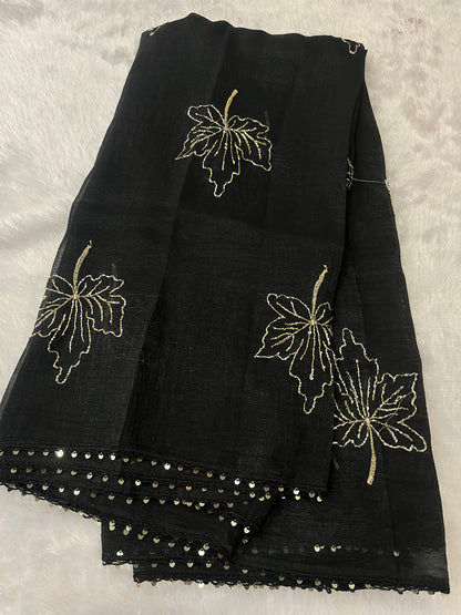 CUT BEADS WORK DUPPATTA