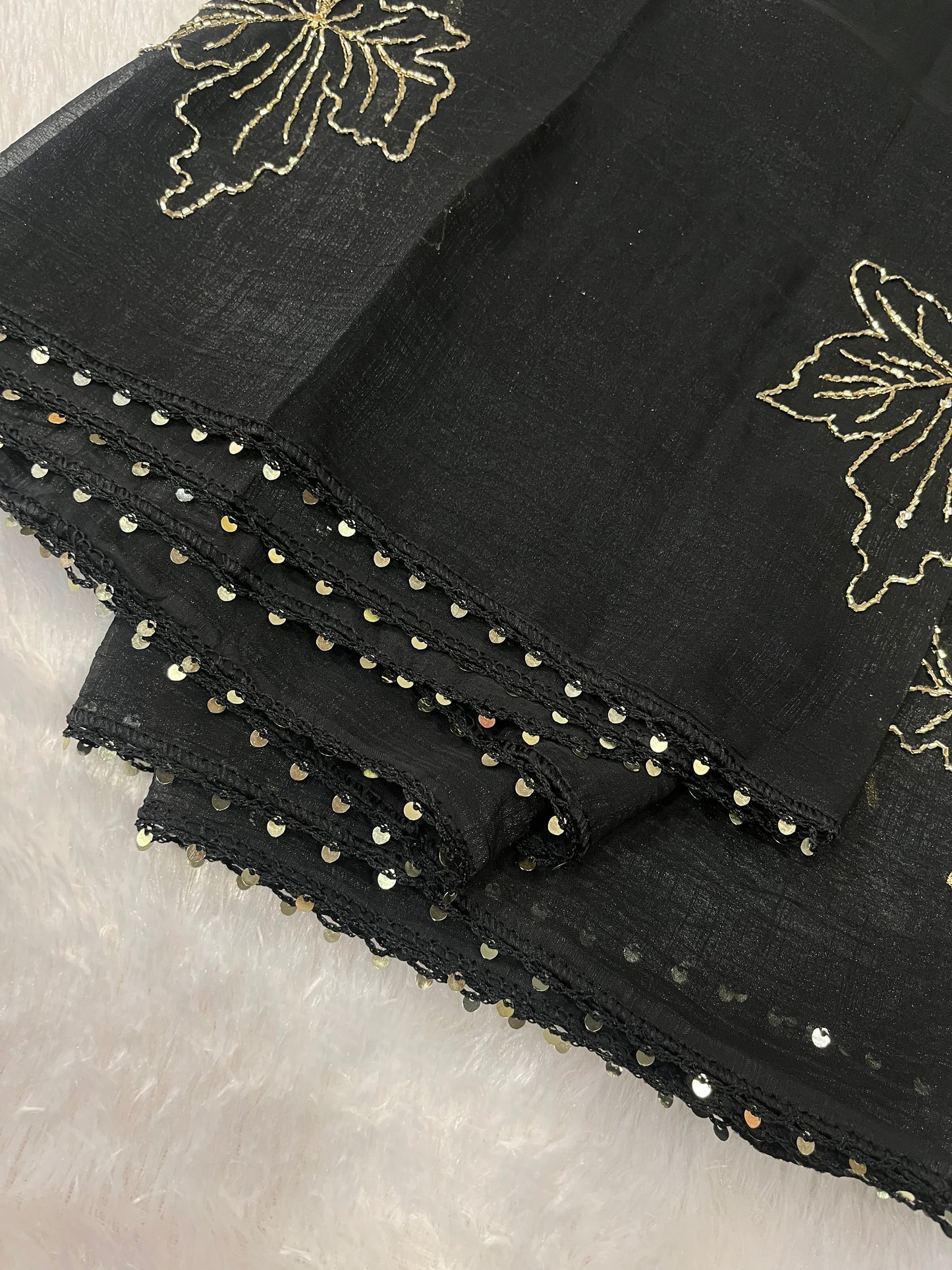 CUT BEADS WORK DUPPATTA