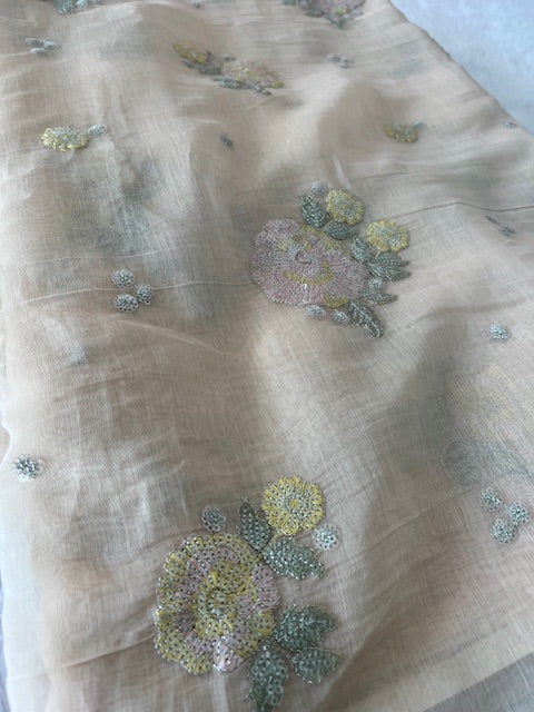 PURE MUL CHANDERI FABRIC