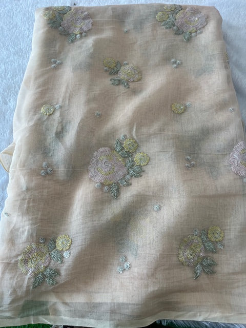 PURE MUL CHANDERI FABRIC