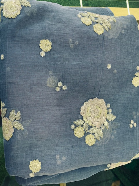PURE MUL CHANDERI FABRIC