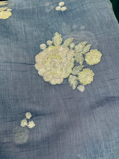 PURE MUL CHANDERI FABRIC