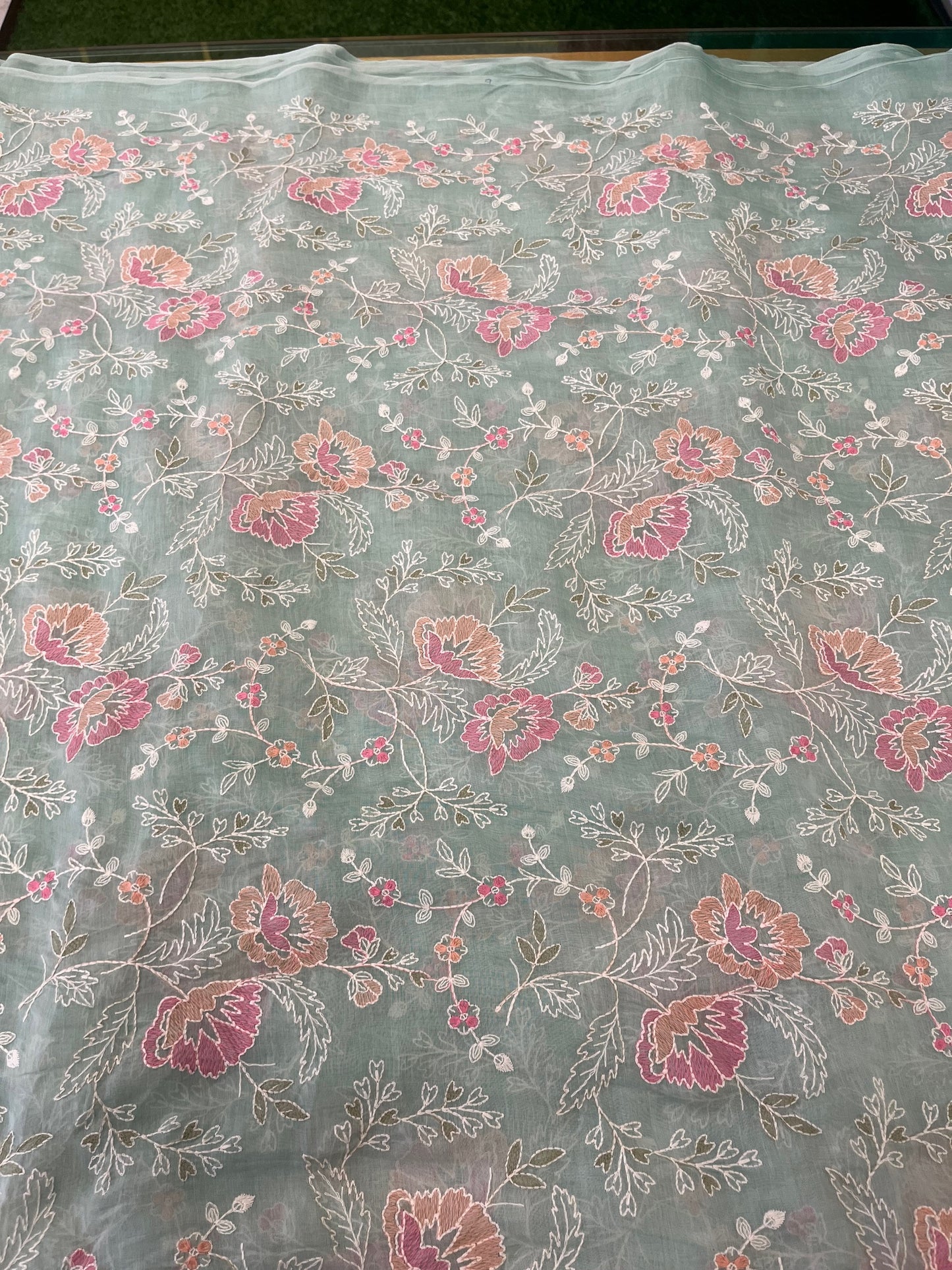 PURE MUL CHANDERI FABRIC