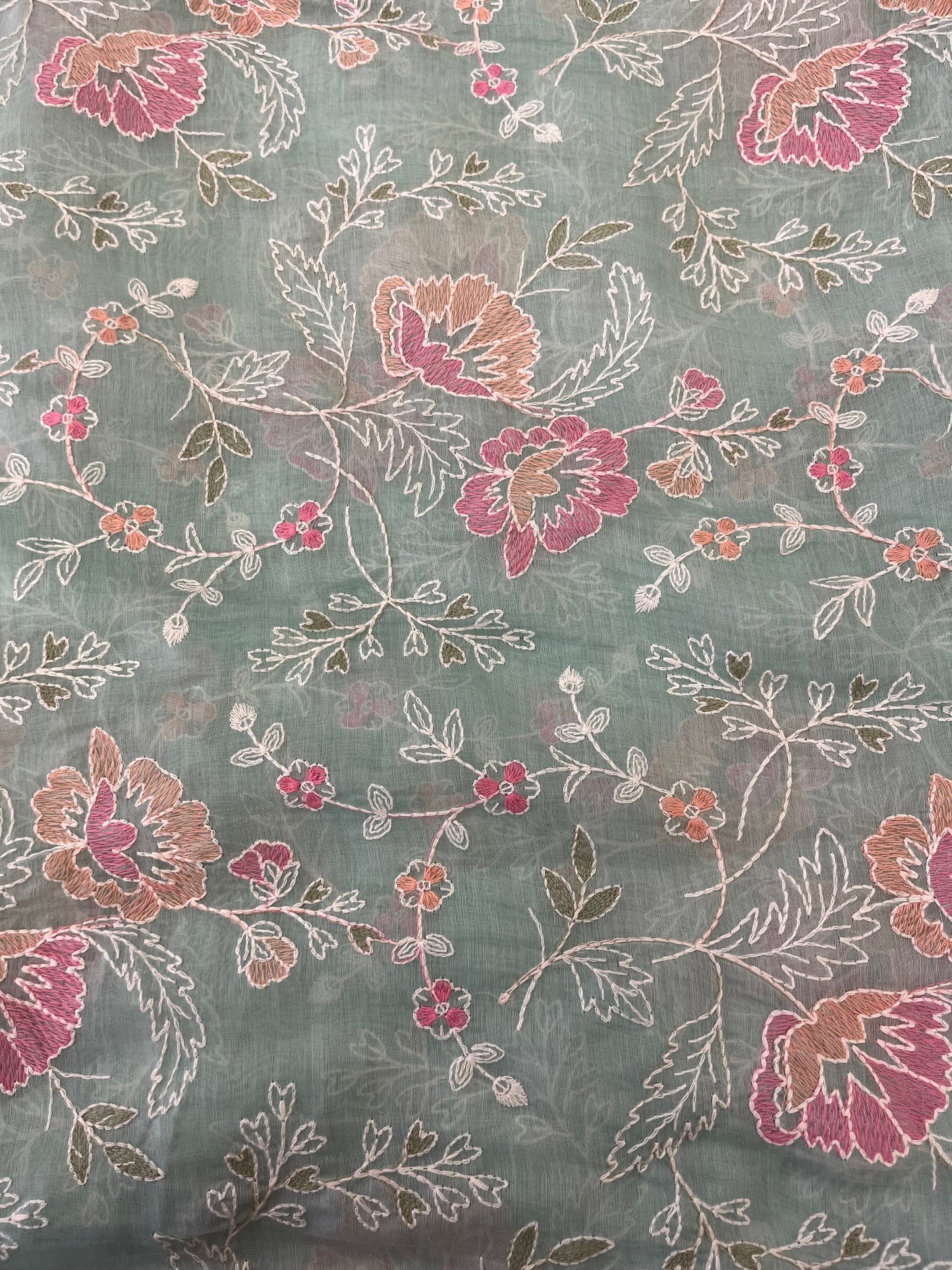 PURE MUL CHANDERI FABRIC