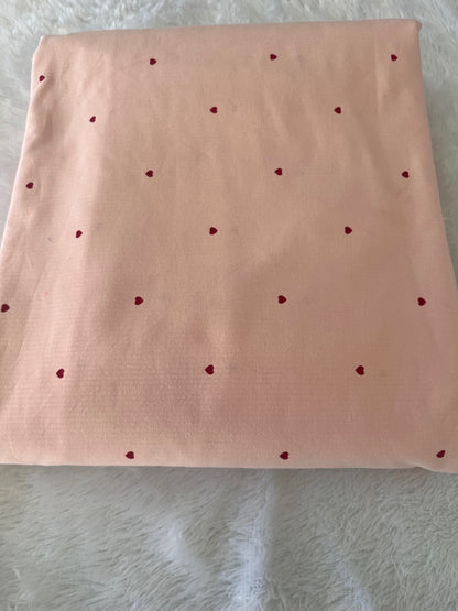 LIGHT PEACH SEERSUCKER FABRIC