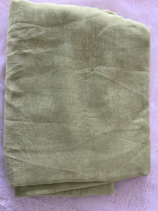 PURE MUL CHANDERI FABRIC (PLAIN)