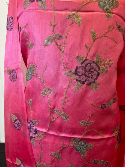 TUSSER SILK CHURIDAR MATERIAL