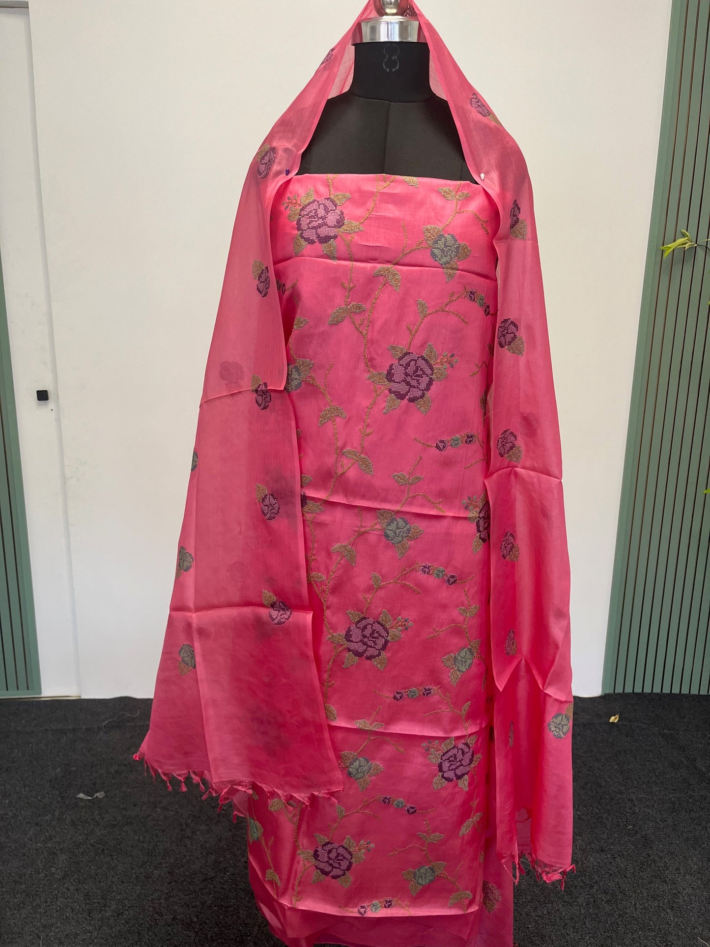 TUSSER SILK CHURIDAR MATERIAL
