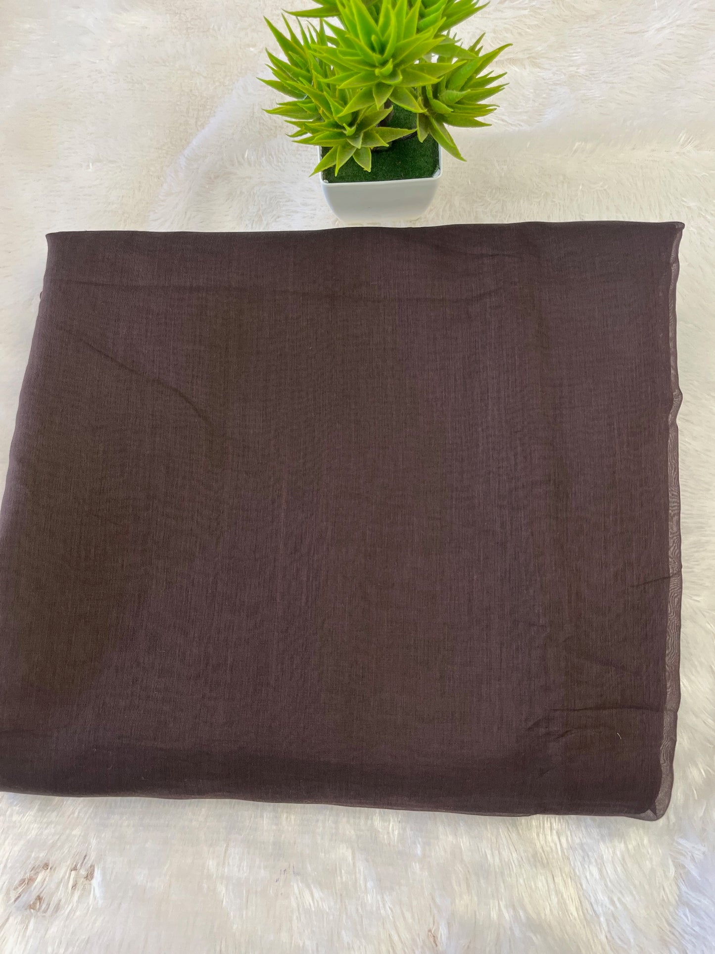 PURE MUL CHANDERI FABRIC (PLAIN)