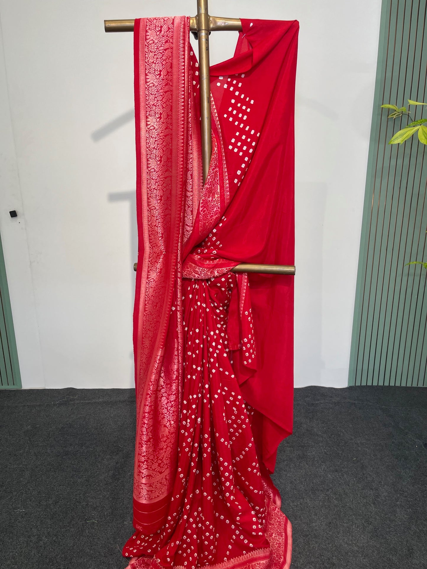 MODAL SILK WITH BANDHINI PRINT SAREE