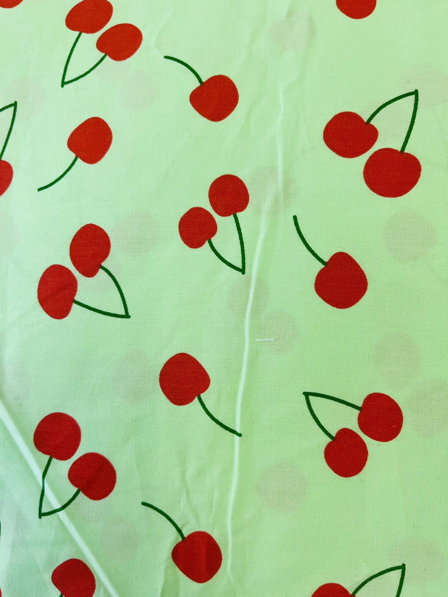 CHERRY PRINT COTTON FABRIC