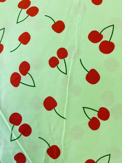 CHERRY PRINT COTTON FABRIC