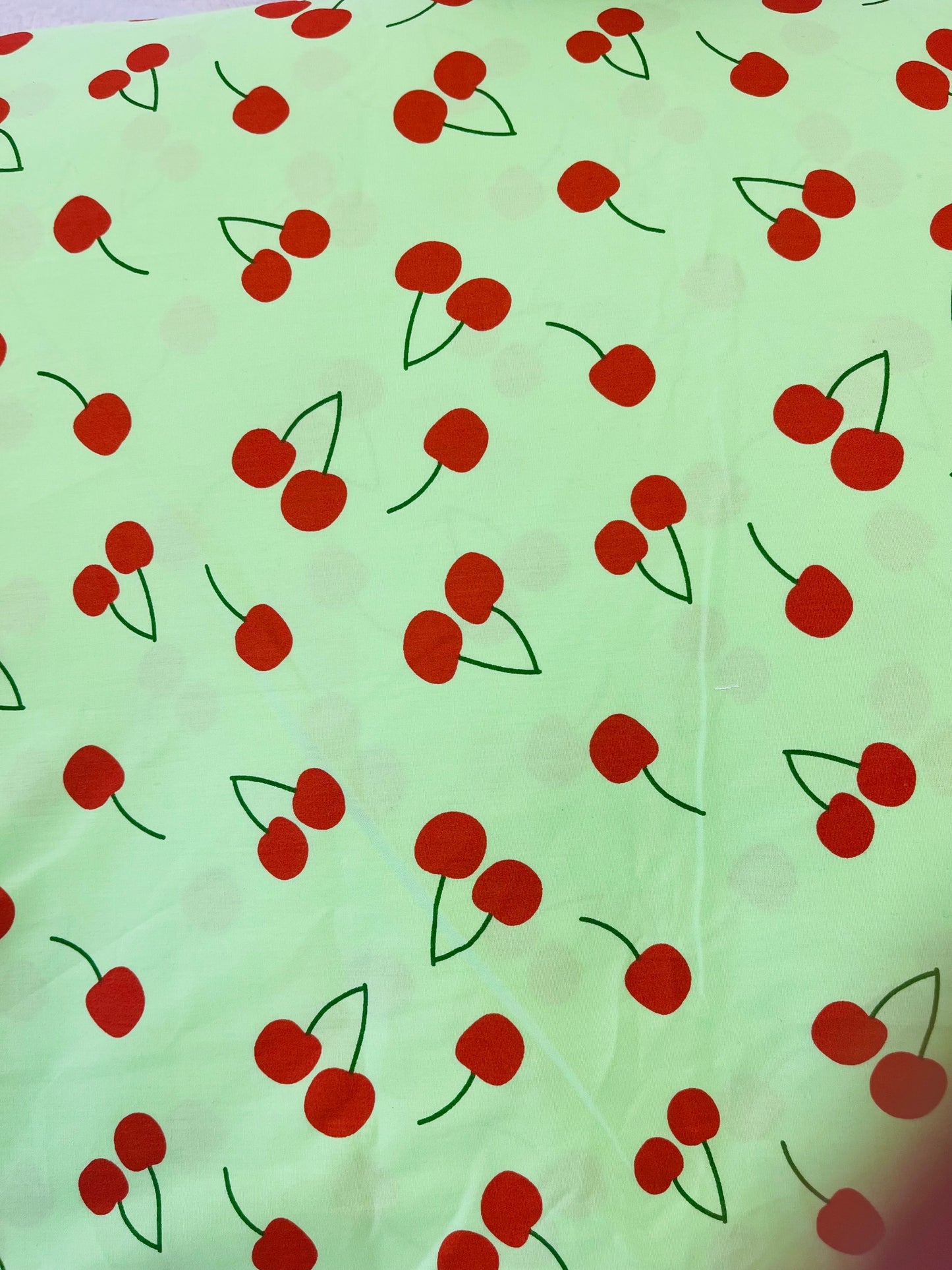 CHERRY PRINT COTTON FABRIC