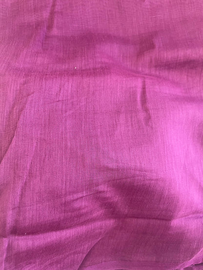 PURE MUL CHANDERI  PLAIN FABRIC