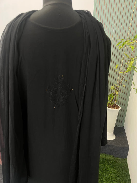 BLACK SHADE CHIKANKARI 3 PIECE SET